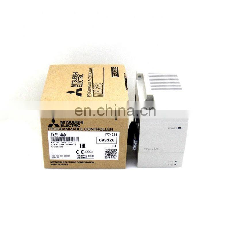 plc mitsubishi seri fx3u modul 100% new original fx3u 4ad/fx3u-64ccl/fx3u-24mt plc controller