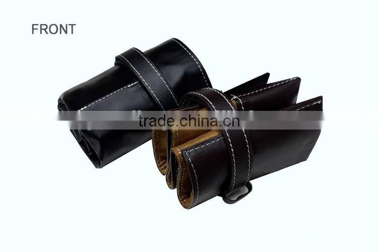 Wholesale Large Capacity Genuine Leather Watch Storage Bag Six Purse Travel Watch Bag Jewellery Pouch