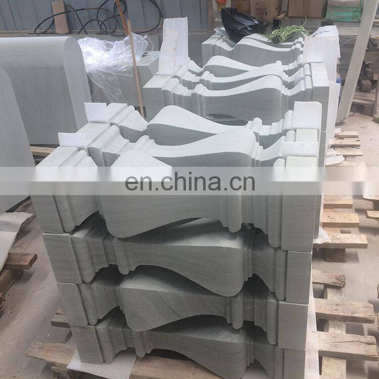 Sichuan Natural White Sandstone Pillars Balustrades For Decorative Sale columns Stone