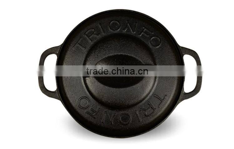 TRIONFO pre-seasonedcast iron bbq gas grill