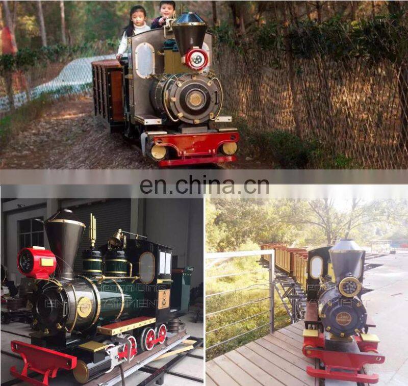 Scenic battery 24 person tourist track train for sale