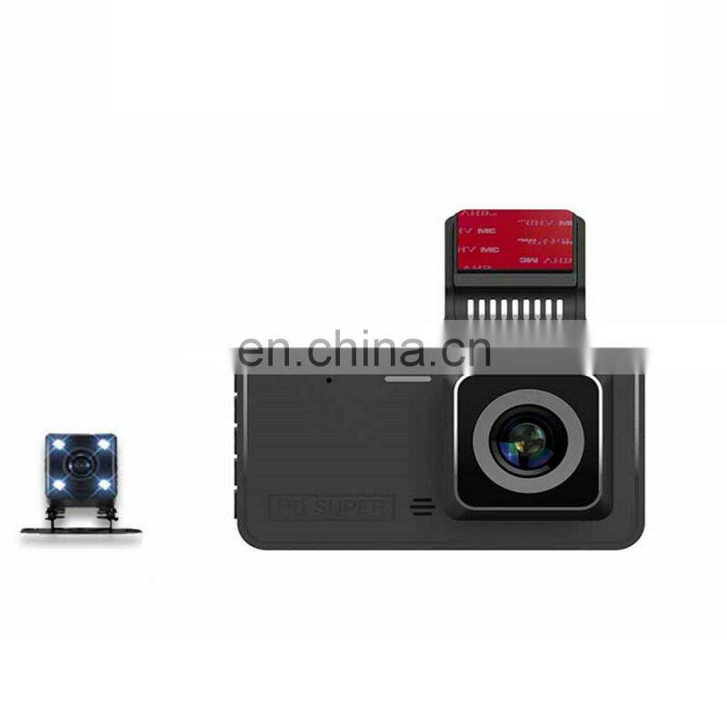 Dual Dash Cam 1080P FHD DVR Car Driving Video Recorder 4 Inch LCD Screen 170 Wide Angle, G-Sensor, WDR, Parking Car Monitor q10