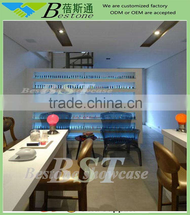 Matte white manicure table nail salon furniture for sale