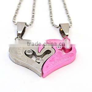 New Products 2016 Mothers Day Gifts Stainless Steel Pendant Pink