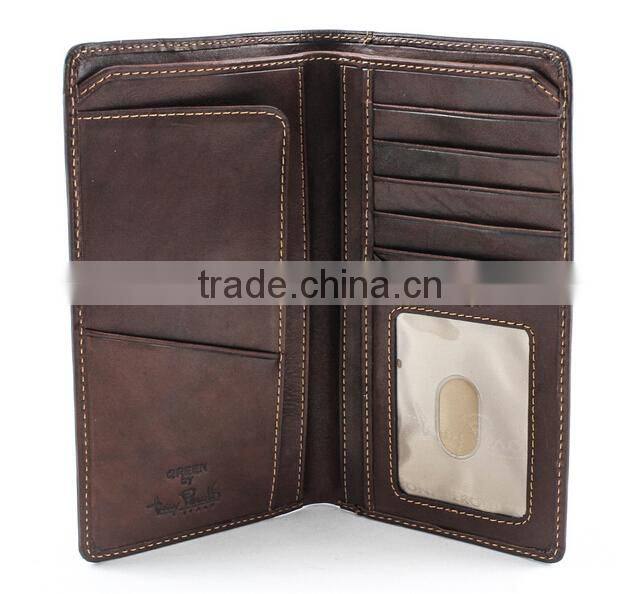 High quality RFID Checkbook Women Wallet