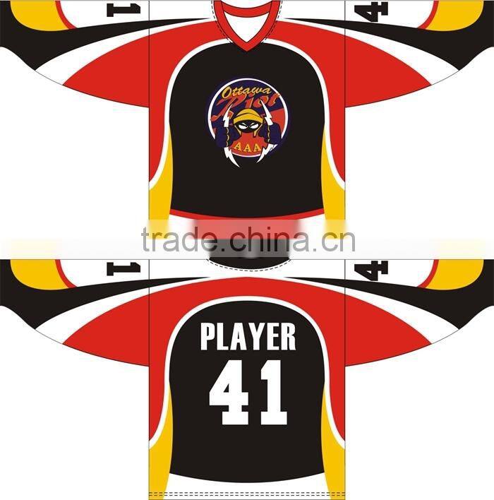 new sublimated custom ice hockey wear design