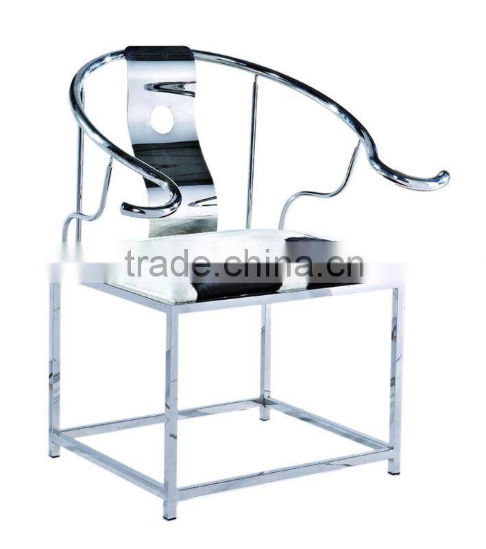 Stainless steel handrails hotel lobby chairs