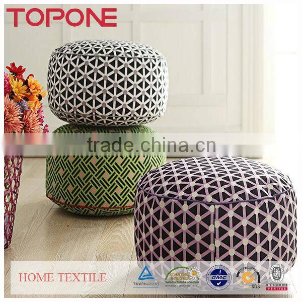 Professional company dots printed soft seat cushion round foam