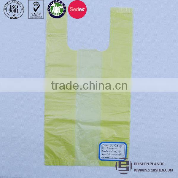 White Film HDPE KFC T-shirt Packing Bags