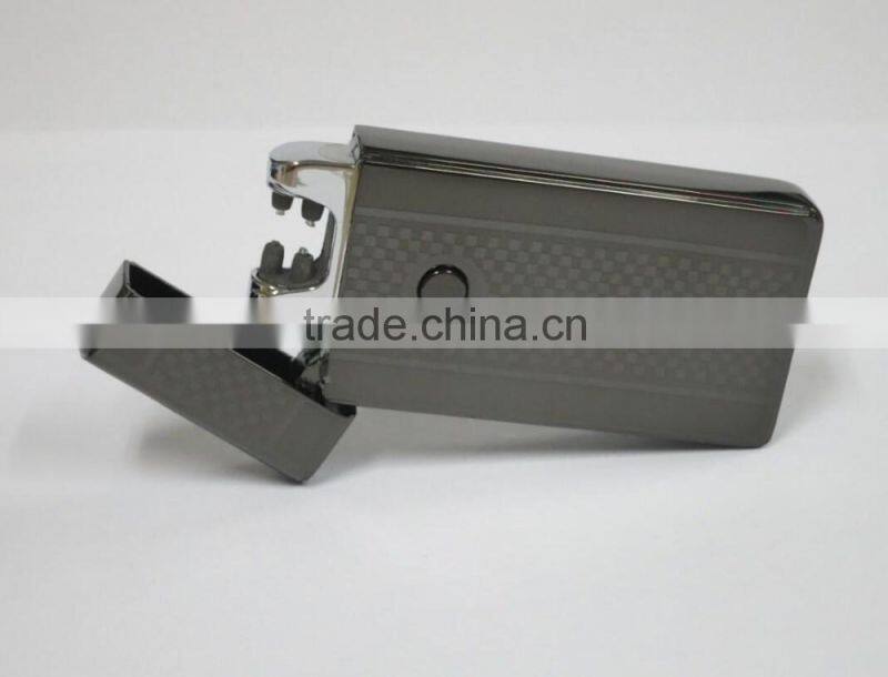 Fashion Double Pulse Arc Metal Ultra-Thin USB Lighter Creative Charging Electronic Cigarette Lighters Gift Box