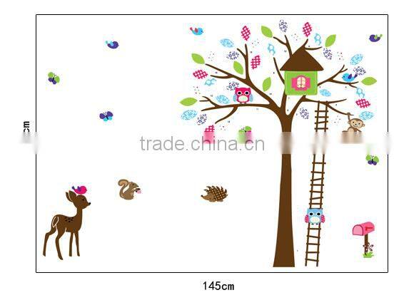 ALFOREVER pvc owl decals,pvc owl sticker for home decoration