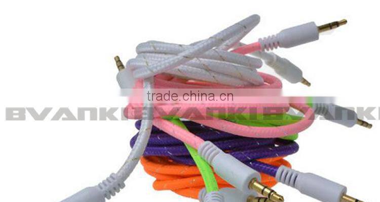 wholesale male to male stereo audio cable, rca av audio cable extension with gold plated magnetic cable for smart phone