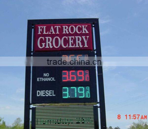Professional LED gas price display maker programmable LED Gas Price Signs