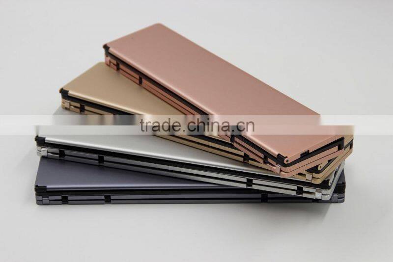 Aluminum alloy bluetooth mini folding wireless keyboard for laptop and mobile phones
