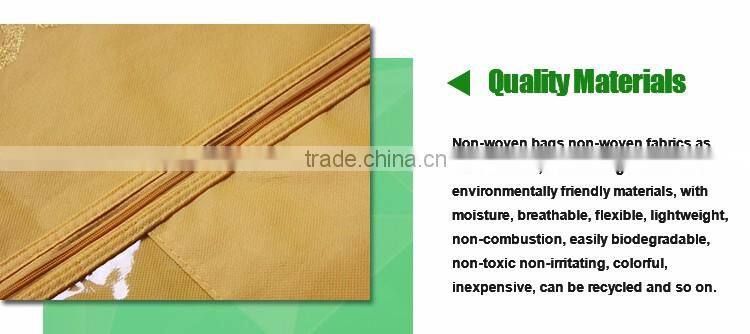 Mothproof Yellow Non Woven Wedding Dress Bridal Gown Cover