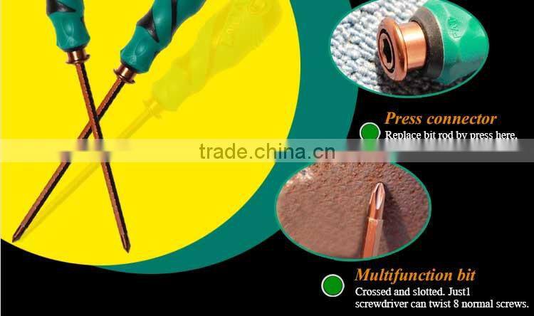 LAOA S2 material 8 in 1 multifunction double use magnetic screwdriver