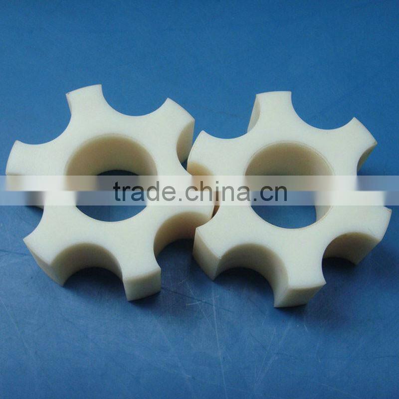 custom engineering plastic CNC machining polyamide nylon spur gear wheel