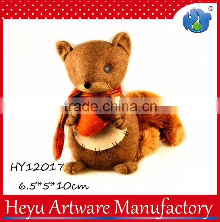 Cute doll plush squirrel stuffed soft fluffy tail plush squirrel toy