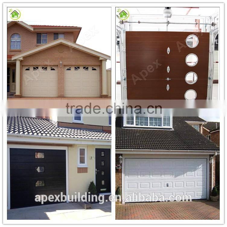 Galvanized steel or aluminum sliding garage door automatic remote controlled