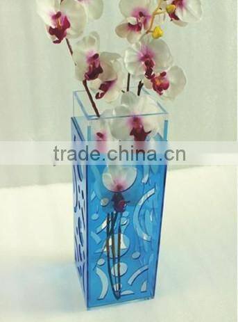 artificial flower vase! graceful acrylic transparentacrylic vase QCY-V4