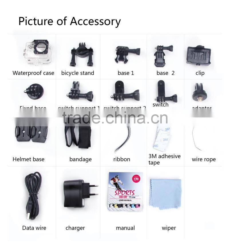 Hot Sale extreme sport camera hd wholesale