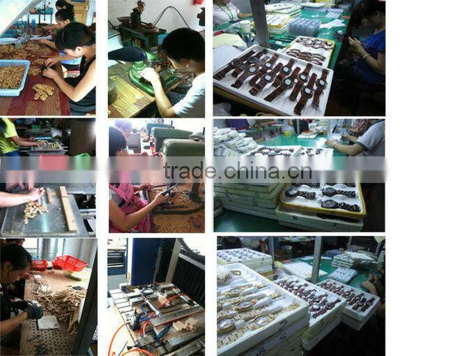 2016 Fashinable Luxury Stainless steel & sandalwood watch with the double butterfly-clasp ,Japan movt 8215, 3TAM waterproof