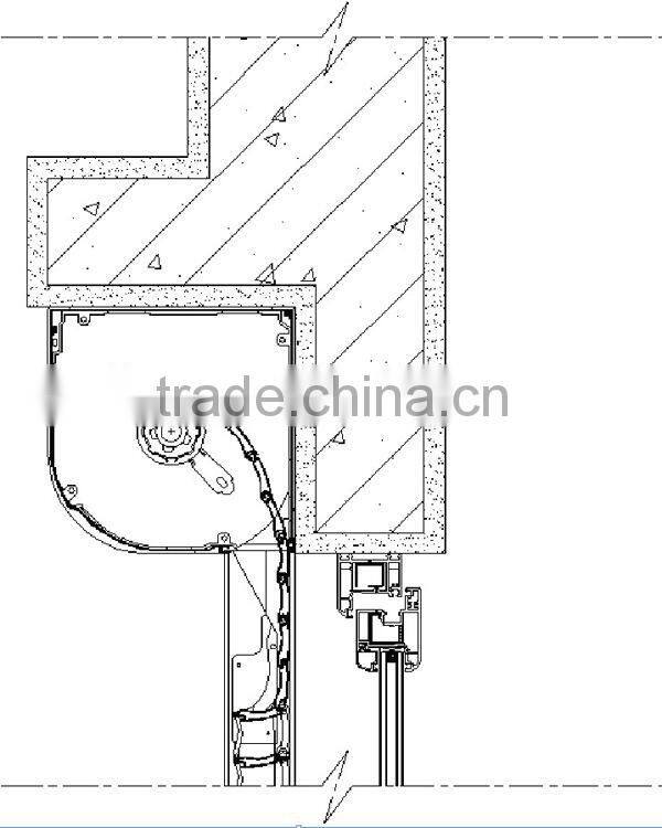 Steel insulated roller shutter door with foam slats
