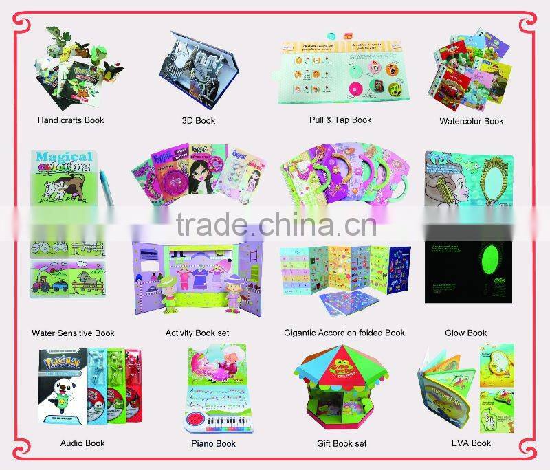 Nice mini shaped baby EVA foam book printing