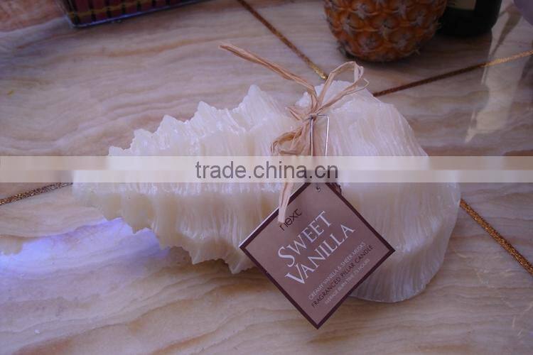 sea shell shaped scented decorative candle