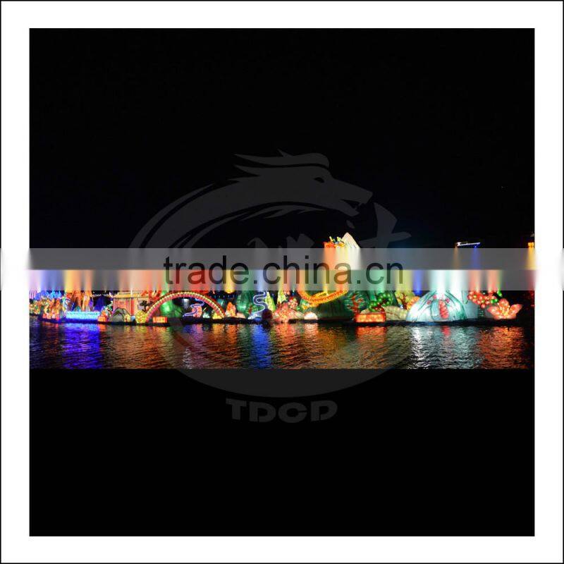 new year water park lantern lighting