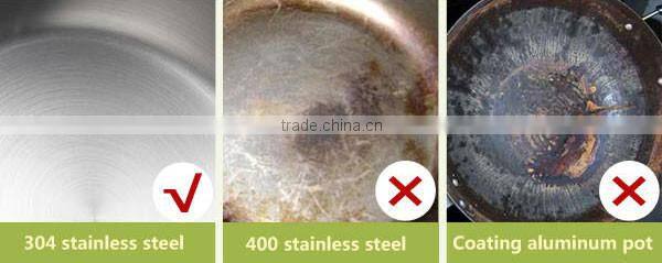 Best quality 26 28 30cm round roll top electric stainless steel hot pot