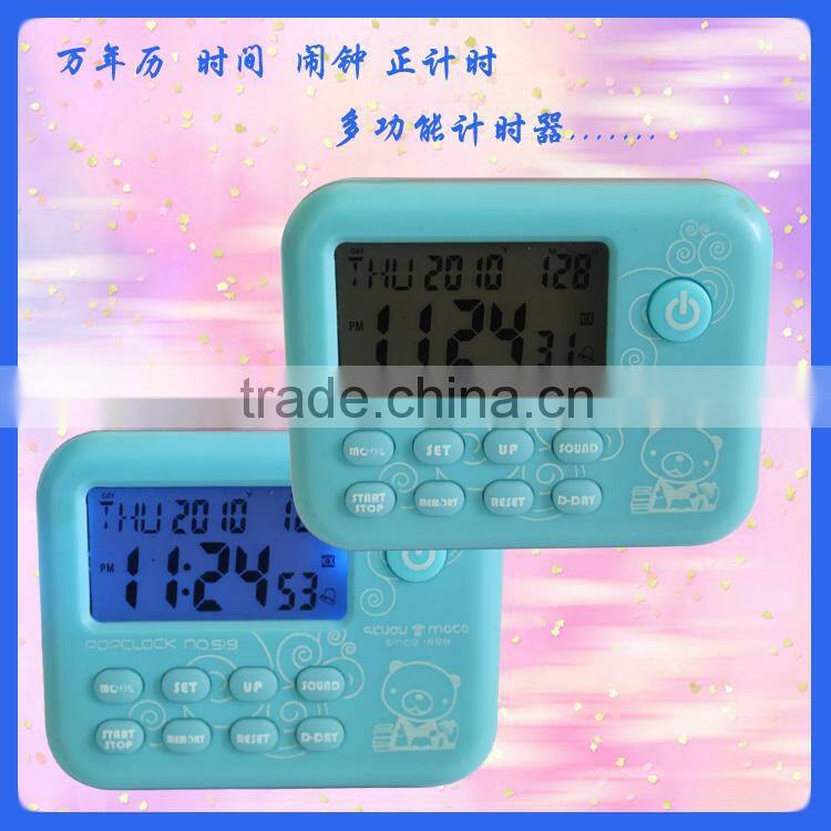 Large LED backlight programmable digital electronic timer