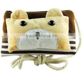 Lovely Girls' Handmade Animal Plush Small bag/plush pencil bag
