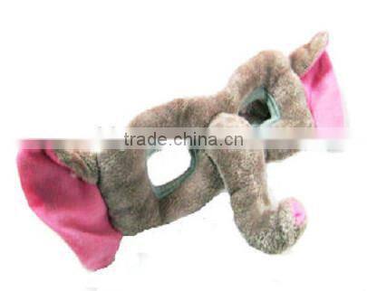 cute kids plush mask/kids animal shape plush mask/custom plush masks
