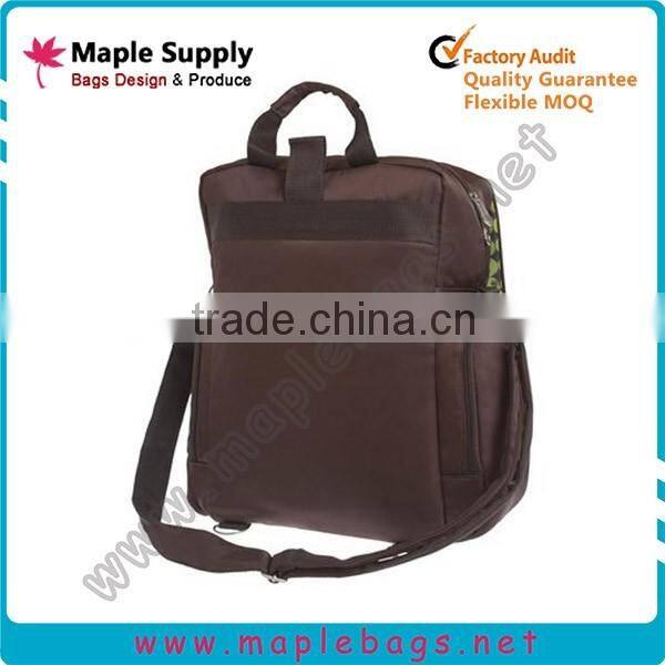 Brown large backpack style diaper bag