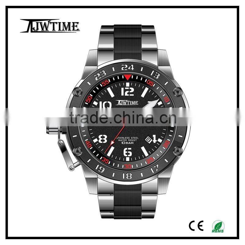 2016 New Titanium watch brand your own watches,fashion watches men/quartz watch,dive watch/quartz watches bezel japan movt
