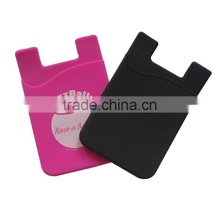 Smart Wallet Cellphone Silicone Touch Card Holder With Smart Stand