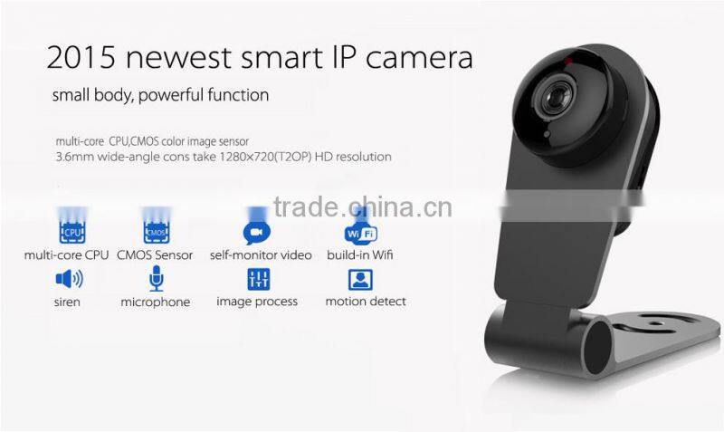 P2P Home security Mini wifi Wireless IP camera with 1 Megapixel CMOS sensor