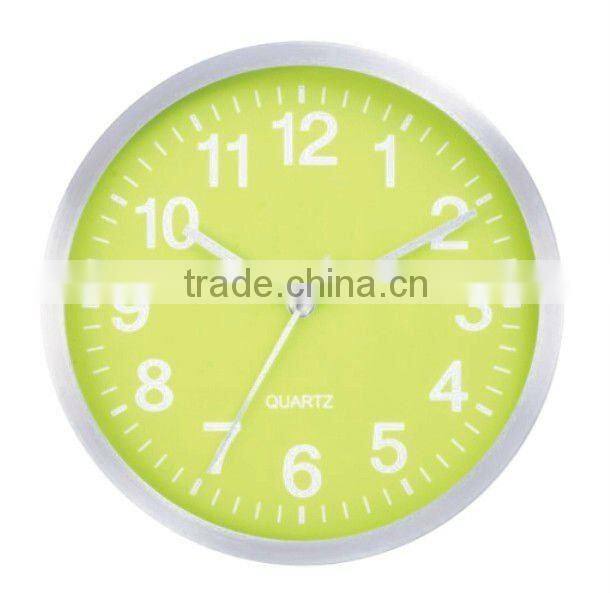 14 inch metal wall mounted clock, decorative wall aluminium round clock
