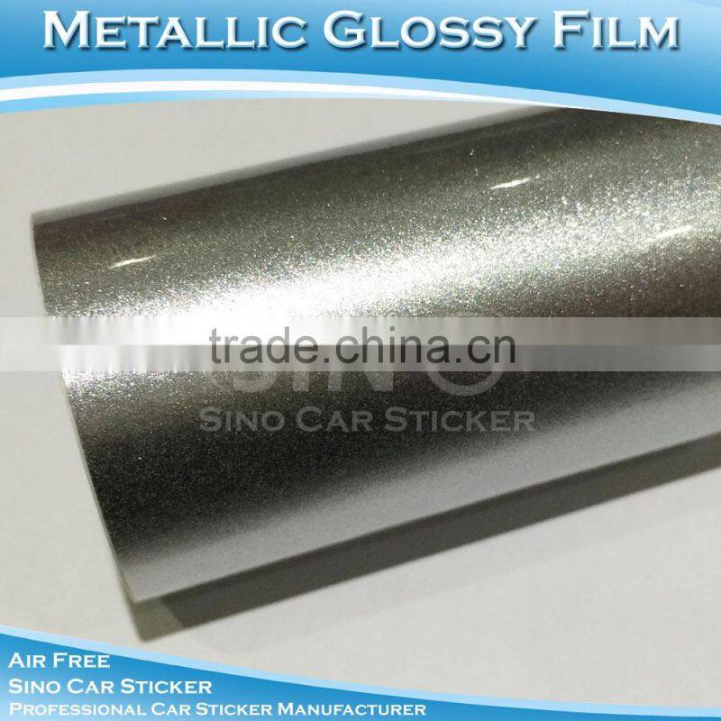 CARLIKE Super Quality Chrome Gold Glossy Car Wrap Vinyl Metallic Foil