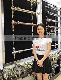 KYOK Natural Metal Drapery Curtain Cafe Pole Rings with Brass Eyelet Set of 8/M,Guestroom Decoration Hanging Curtain Accessories