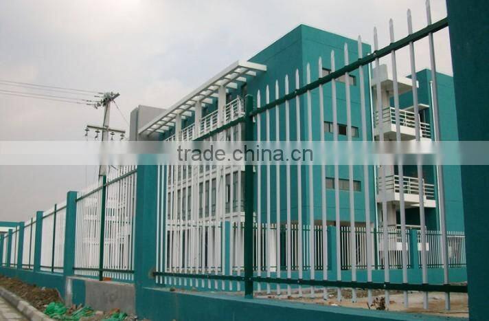 high quality zinc steel pipe metal fencing