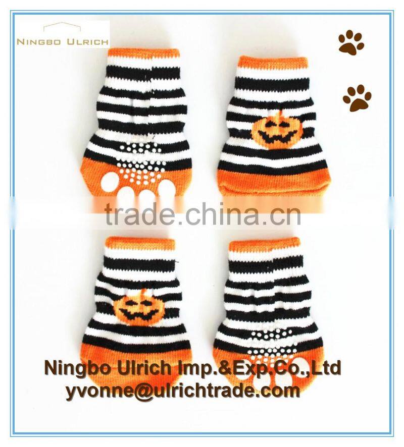 S22 Halloween cotton knitted dog socks for Holiday