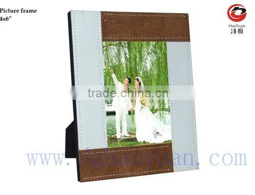 2014 Leather picture frame for promotion-HYXK001