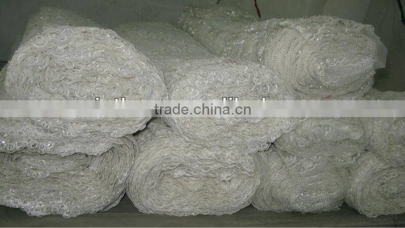 Embroidery English Lace Ivory Manufacture Guangzhou