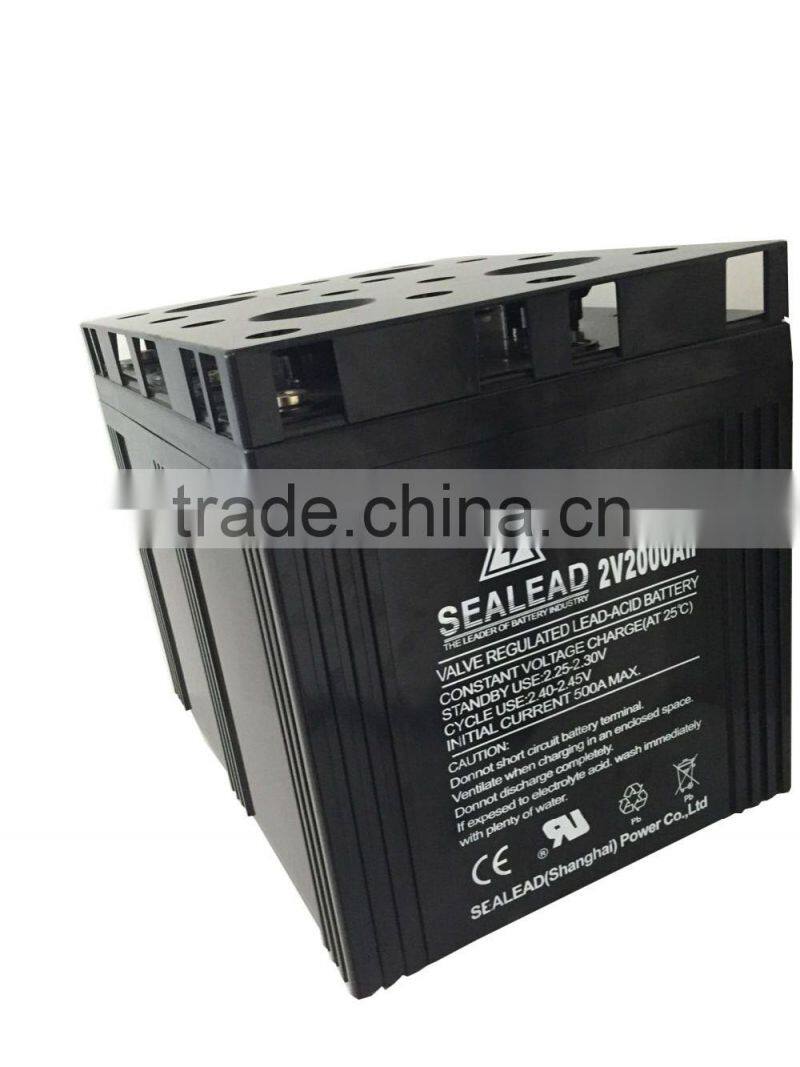 best wholesale websites telecommunication use 2V 2000Ah gel battery