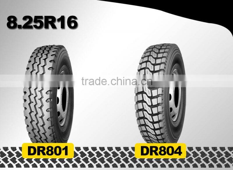 chinese professional import bias truck tyre 8.25-16