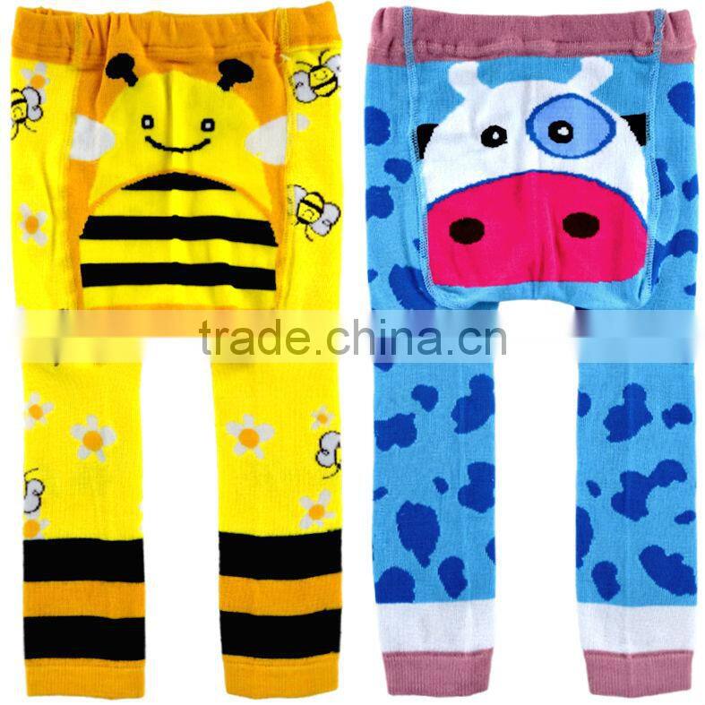 Baby knitted pp leggings, cartoon pp pants