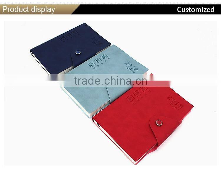 2016 A5 pu leather planner notebook