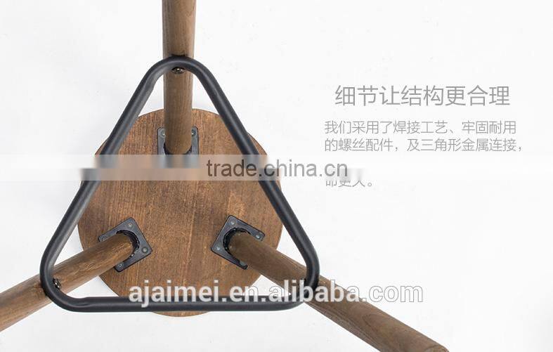 solid wood high retro bar stools HLM-3011